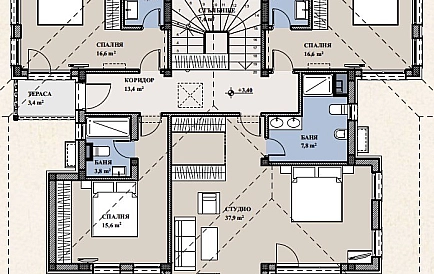 ID 7437 Neues zweistöckiges Haus in Sveti Vlas Foto 10