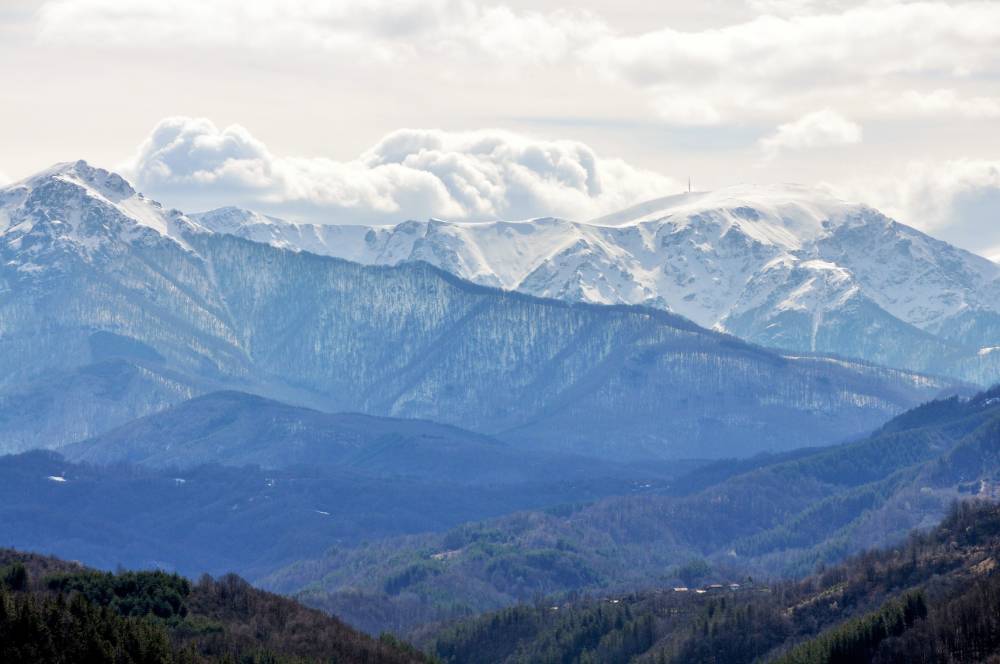 Der Botew-Gipfel im Balkangebirge (Stara Planina)